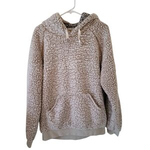 Thread & Supply Beige Sherpa Pullover Hoodie